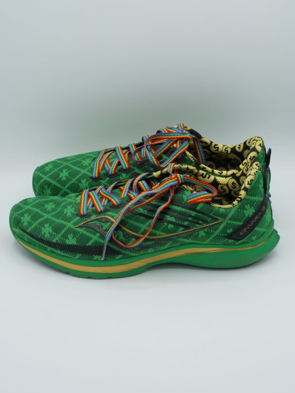 Saucony Kinvara 12 St. Patrick's Day Shamrock Running Shoes Women's Size 9 - Picture 2 of 11